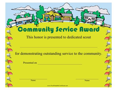 Community Service Award .